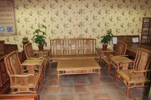 古朴红木纯手工榫卯结构老挝花梨梳子沙发十件套包邮明清古典家具